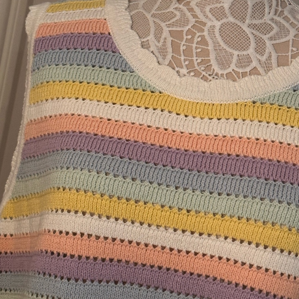 Free people cute crochet tank brand new without tags